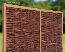 Trennwand raumteiler paravent wand stellwand zimmer garten sichtschutz. Weidenzaun Exklusiv Sichtschutz Weide Elegant Gunstig Online Kaufen