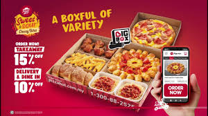 Take away box malaysia help in maintaining the integrity of the product/item inside it. Pizza Hut Malaysia Big Box Plus