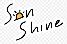 Download Premium Png Of Black Sunshine Word With A Small Sun 2425598 Words Png Sunshine