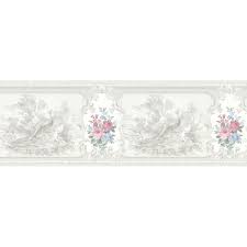 Black And Silver Wallpaper Border Mirage Kris Aviary Cameo Fleur Wall Border In 2020 Wallpaper Border Wallpaper Stores Silk Wallpaper