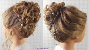 Vous voulez surprendre votre petite fille par une coiffure mignonne ? Tuto Coiffure Chignon Boucle Mariage Wedding Hair Bun Recogido Con Bucles Para Novias Youtube