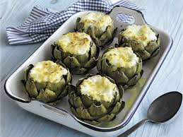 Artischocken Mit Mozzarella Gefullt Rezept Artischocken Kochen Artischocken Rezepte