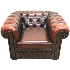 Leather Chesterfield Club Chair With Brass Nailheads And Tufting Circa 1960 Vintage Lounge Chair Leather Chesterfield Chair Chair