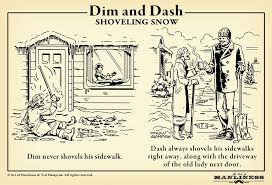 Shoveling Snow Etiquette An Illustrated Guide The Art Of Manliness Art Of Manliness Manliness Art