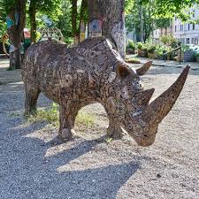 Munich Germany Munchen Deutschland Giesing Nashorn Im Giesinger Grunspitz Munchen Deutschland Munchen Nashorn