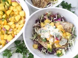 Pulse all of the sauce ingredients in the blender, then toss the sauce with the slaw and pop it in the fridge to chill while you prepare the rest of the recipe. Cilantro Lime Fish Taco Bowls Healthy Little Peach