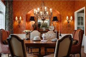 Completing the look, a taper of your choosing sits atop the stunning sconce for the ultimate in candlelight affairs. 10 Ways To Achieve A Victorian Gothic Inspired Home Dining Design Dining Room Wallpaper Red Dining Room