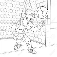 Hand them out at children's hospitals, orphanages, church and day care centers. Coloring Page Coloring Picture Of Cartoon Football Goalkeeper Royalty Free Cliparts Vectors And Stock Illustration Image 134435460