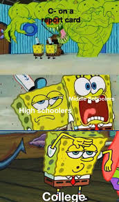 Me In College Be Like R Bikinibottomtwitter Spongebob Squarepants Know Your Meme