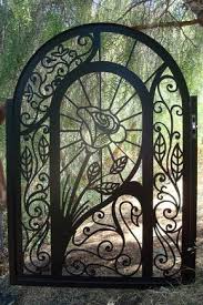 Metal Gate Art Steel Garden Pedestrian Walk Thru Entry Gates 46 X 5 Custom Sizes Available Made In Usa Garden Gates Garden Doors Wrought Iron Gates