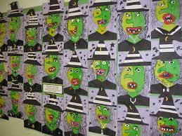 Picasso Witch Collage Gr 3 Halloween Art Projects Halloween Art Lessons Halloween Art