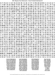 nfl players from wisconsin word search hard logic lovely