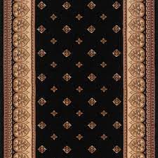 Natco Sapphire Fleur De Lis Black 26 In X Your Choice Length Stair Runner 4338 81 15me In 2022 Stair Runner Carpet Stair Runner Carpet Runner