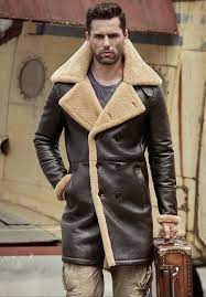 Mens Dark Brown Shearling Jacket B3 Flight Jacket Sheepskin Aviator Long Mens Winter Coats Fur Bomber Leather Jacket Aliexpress Mobile Shearling Jacket Mens Shearling Jacket Leather Bomber Jacket