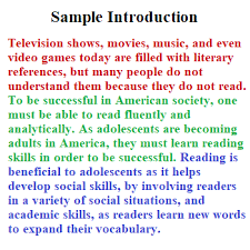 It's the starting paragraph of a research paper. How To Write An Introduction Example For Research Paper Aaww Org