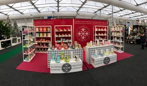 Our Pretty In Pink Stand At The Recent Reed Gift Fair In Sydney Liquor Cabinet Gifts Pure Products