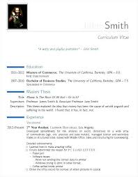 A cv may also include professional references. Curriculum Vitae Template Pdf Insymbio