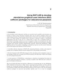 Check spelling or type a new query. Pdf Using Matlab To Develop Standalone Graphical User Interface Gui Software Packages For Educational Purposes