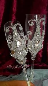 Crystal Wedding Glasses Rshinestones Toasting Flutes Bride And Etsy Video Video In 2021 Wedding Wine Glasses Wedding Champagne Glasses Wedding Toasting Glasses