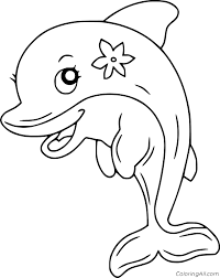 If your child loves interacting. Dolphin Coloring Pages Coloringall