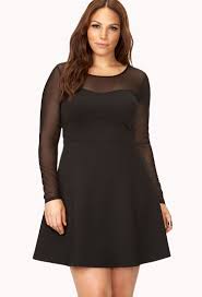 Dynamite Mesh Skater Dress Forever21 Plus 2000072439 Plus Size Black Dresses Plus Size Dresses Plus Size Outfits