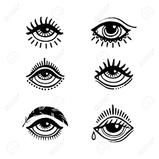 Tattoos names, nashville, tattoos near me, tattoos neck, new orleans, tattoos numbers, nyc, tattoos of angels, eyes, flowers, names, stars, tattoos on back of arm, ear, leg, neck. Set Of Hand Drawn Eyes Doodle Style Tattoo Design Element The Third Eye Vector Illustration Royalty Free Cliparts Vectors And Stock Illustration Image 97209046