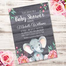 Free it's a boy baby shower. Elephant Baby Shower Invitation Printable Edit With Adobe Readerparty Printables