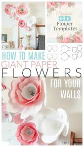 Supplies needed to make giant paper pinwheel craft. How To Make A Giant Paper Flower Wall Diy Passion