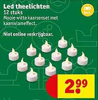 led theelichten aanbieding bij kruidvat