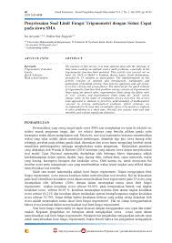 Panjang cd = … cm a. Pdf Penyelesaian Soal Limit Fungsi Trigonometri Dengan Solusi Cepat Pada Siswa Sma