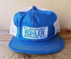 Vtg 80s Kohler Bc Equipment Generator Sets Mesh Trucker Hat K Brand Snapback Cap Ebay Trucker Hat Mesh Trucker Hat Vintage Trucker Hats