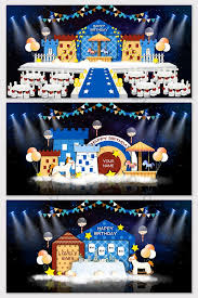 ภาพงานเล ยงเด กม าไม เล ก ๆ สไตล อ งกฤษส น ำเง น การตกแต งและร ปแบบ แบบ psd ดาวน โหลดฟร pikbest