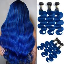 Blue black hair color has become a huge trend not only among celebs. Special Price For Blue Ombre Hair 3 Bundles List And Get Free Shipping A492