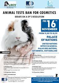 Animal Tests Ban For Cosmetics Debate On A Ep S Resolution 16 November Palace Of Nations Geneva Oipa