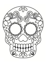 Coloriage Tete De Mort Mexicaine 20 Dessins A Imprimer Halloween Halloween Manualidades Raskraski Shablony Ptic Cherep