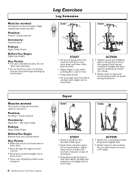 Leg Exercises Leg Extension Squat Bowflex Xtreme 2 Se