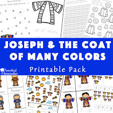 Get free printable coloring pages for kids. Joseph Printable Pack The Coat Of Many Colors Proverbial Homemaker