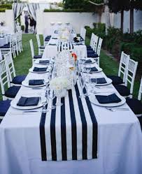 Black And White Striped Tablecloth Party City Navy Blue And White Striped Tablecloth Table Runner Cotton Etsy Wedding Tablecloths Striped Table Striped Table Runner
