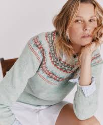 Fair Isle Knitted Sweater Women
