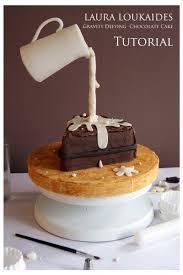 Gravity Defying Chocolate Cake Tutorial Bolos E Doces Bolos E Tortas Bolo