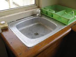 dirty old kitchen sink picture of
