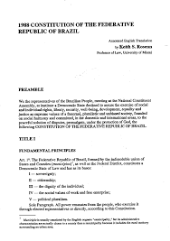Dispoziiile codului contravenional se aplic doar pentru nclcrile care nu cauzeaz daune n proporii mari sau deosebit de mari, stabilite de art. Pdf 1988 Constitution Of The Federative Republic Of Brazil