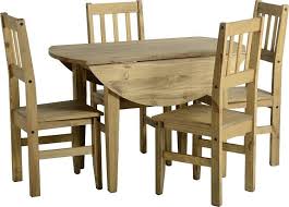 Corona Circular Round Drop Leaf Mexican Pine Dining Table And 4 Chairs New Ebay Dining Table In Kitchen Dining Table Chairs Outdoor Dining Table
