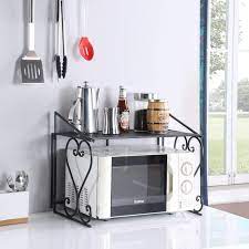 We did not find results for: Amazon Com Dazone Metal Microwave Rack Shelf Kitchen Counter And Cabinet Shelf Black Home Kitchen