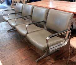 Set Of Four Retro Style Airport Waiting Area Chairs Chair Dining Room Chair Cushions Outdoor Chaise Lounge Chair