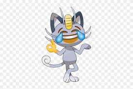 Loudly crying face was approved as part of unicode 6.0 in 2010 and added to emoji 1.0 in 2015. 198 Alolan Meowth With Tears Of Joy Crying Laughing Emoji Free Transparent Png Clipart Images Download