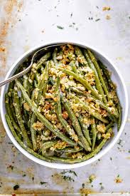 Garlic Parmesan Roasted Green Beans Parmesan Green Beans Parmesan Green Bean Recipes Green Bean Recipes
