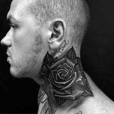 Neck tattoos for men are a bit special, since they can be seen even when you have your clothes on. Black Rose Neck Tattoos For Men Novocom Top