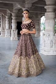 Rikeec Wearing Taara Lehenga From Meenakshi A Brown Rawsilk Hand Embroidered Zardozi Lehenga Indian Wedding Outfits Indian Outfits Bridal Lehenga Collection