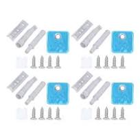Zerodis 4 Set Door Damper Push Latches Door Rebound Device For Closet Cabinet Cupboard G